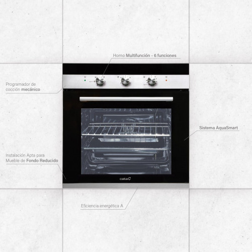 CATA  CM 760 AS BK CRISTAL NEGRO  - Horno Multifunción 50L