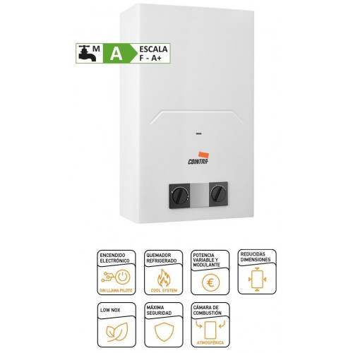 COINTRA CAMI-11-B Blanco - Calentador de Gas Butano 11L