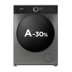 Lavadora 8kg 1400rpm Clase A -30% VALBERG Gris Carga Frontal WF 814 A-30 F S566C