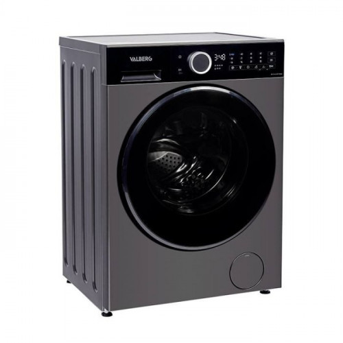 Lavadora 8kg 1400rpm Clase A -30% VALBERG Gris Carga Frontal WF 814 A-30 F S566C