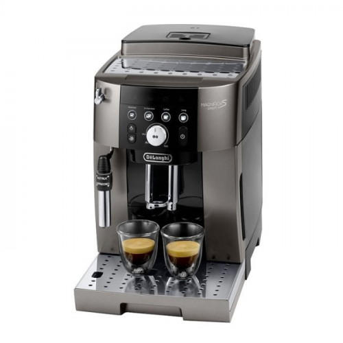 Cafetera Superautomática DELONGHI Exprés con molinillo 1450W Titanium Presión 15Bar ECAM250.33.TB