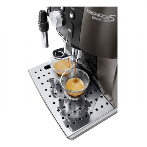 Cafetera Superautomática DELONGHI Exprés con molinillo 1450W Titanium Presión 15Bar ECAM250.33.TB