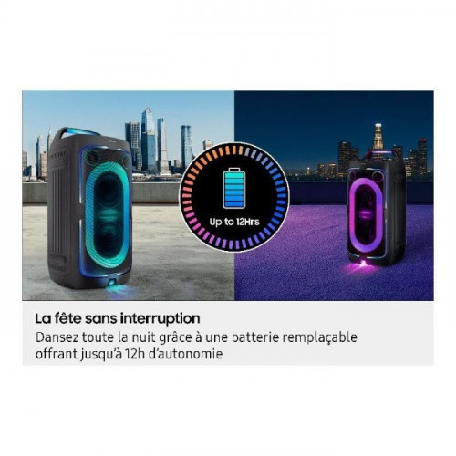 Altavoz SAMSUNG MX-ST50 240W 18h Autonomía Bluetooth Luces LED