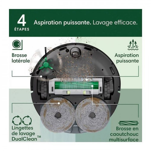 iRobot Roomba Plus 406 Combo + AutoWash Dock Aspirador + Fregado Automático