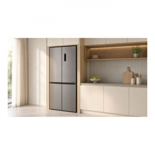 Frigorífico 4 Puertas NoFrost, 421L, Clase C, inox, VALBERG