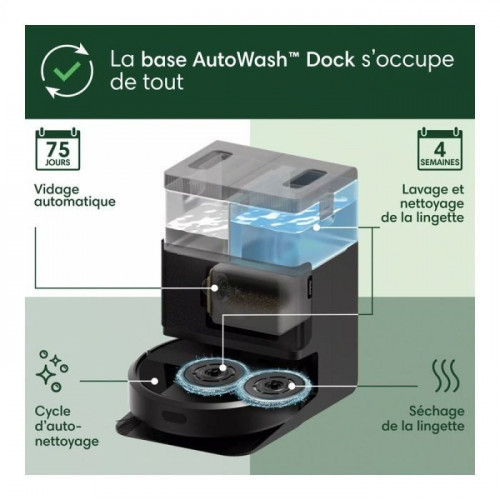 Robot Aspiradora IROBOT Roomba Plus 405 Combo con base Autowash