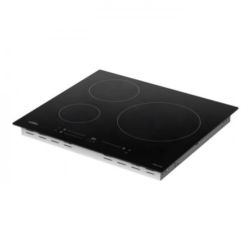 Placa inducción 3 zonas, 8100w, control táctil slider, VALBERG IH 3 TB DAS343C