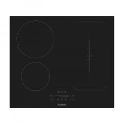 Placa Inducción 4 fuegos, 7400w, con doble zona extensible, VALBERG IH 4 TB1FZS 007C