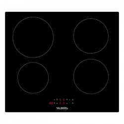Placa inducción 4 zonas, 7200w, booster, VALBERG IH 4 TB 007C