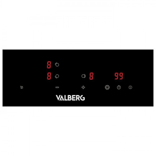 Placa vitrocerámica 3 fuegos, 5700w, control táctil, VALBERG VH 3 T 342C