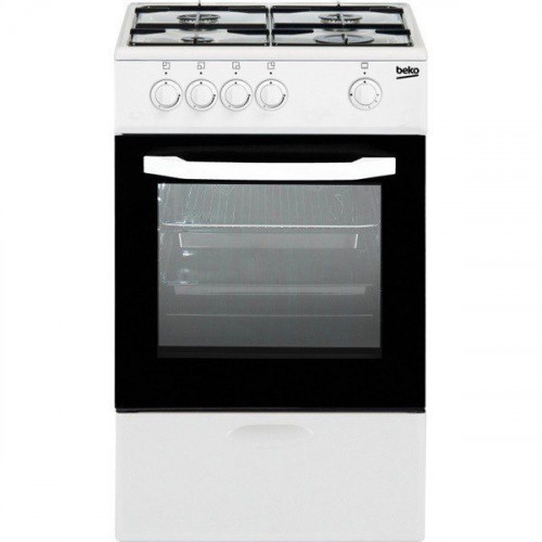 Beko CSG 42009 DW - Cocina de gas Butano Blanca 4 fuegos 85 x 50 x 50 cm