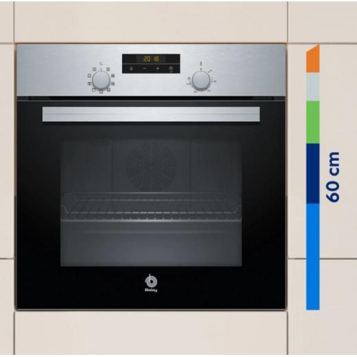 Balay 3HB2030X0 - Horno Multifunción Reloj Electrónico Acero Inox Clase A