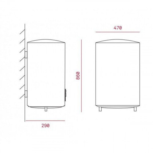 Teka EWH 50 D SLIM - Termo Eléctrico 47 Litros Smart Control Clase B
