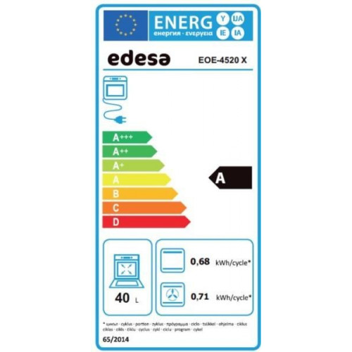 Edesa EOE-4520 X - Horno multifunción Compacto 4 programas