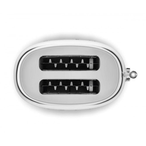 Smeg TSF01SSEU - Tostador con 2 Ranuras Anchas 50'Style 950W 6 Niveles de Tostado Acero Brillante