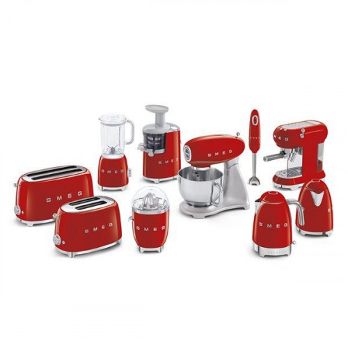 SMEG ECF01RDEU - Cafetera Línea años 50 Thermoblock Capacidad 1l Color Rojo
