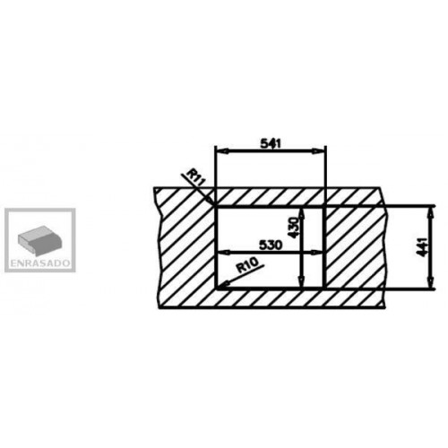 Teka FlexLinea RS15 50.40 - Fregadero Gama Maestro 60cm Inox