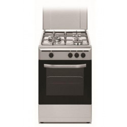 Vitrokitchen CB5530IB - Cocina Gas Butano 3 Fuegos 85 x 50cm Inox