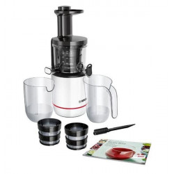 Bosch MESM500W - Licuadora de jugos lento VitaExtract 15W Blanco