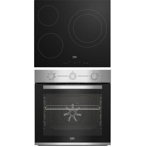 Beko BBSE12120XD - Conjunto de horno y placa 6 funciones y 3 zonas