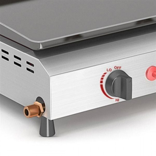 Vitrokitchen PG220IB - Plancha acero esmaltado para gas butano 2 fuegos