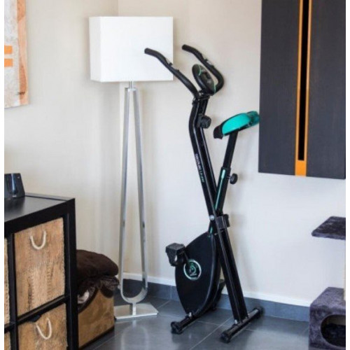 Cecotec 07012 - Bicicleta estática X-BIKE plegable con pantalla LCD