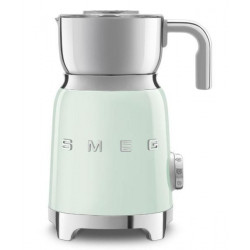 Smeg MFF11PGEU - Smeg MFF11RDEU - Espumador de Leche Estética Años 50 Jarra Extraíble Verde Agua
