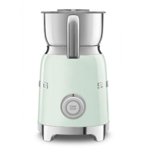 Smeg MFF11PGEU - Smeg MFF11RDEU - Espumador de Leche Estética Años 50 Jarra Extraíble Verde Agua