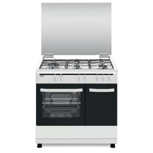 Vitrokitchen CB961PBB - Cocina blanca 90x60cm con porta bombonas