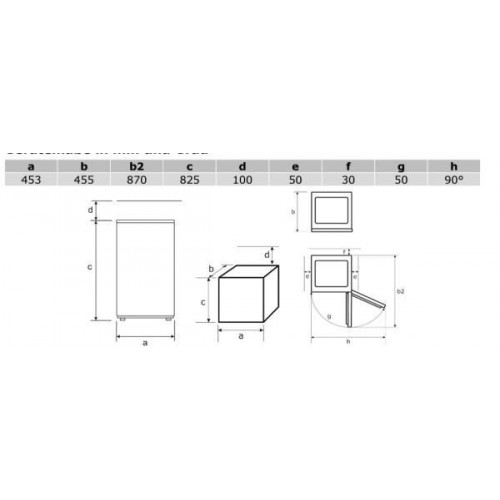 Exquisit GS111-330E - Congelador bajo encimera de 82.5 x 45.3 x 46 cm