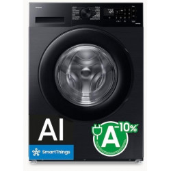 Samsung WW90CGC04DAB/EC - Lavadora negra de 9kg EcoBubble Vapor Clase A -10%