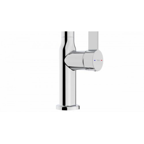 Teka OVAL 9382 - Grifo Monomando Extraíble Giratorio Cromado
