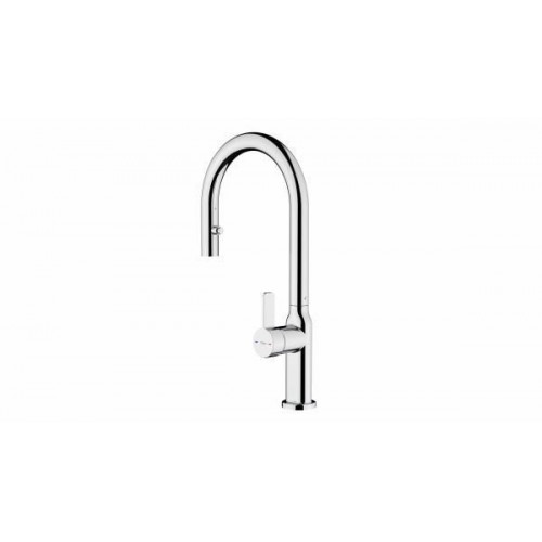 Teka OVAL 9382 - Grifo Monomando Extraíble Giratorio Cromado