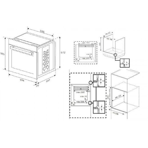 Beko BBIE12300XMP - Horno pirolítico inox 72 litros Clase A