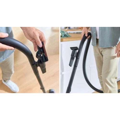 Bosch BGB38BA3T - Aspirador de trineo con bolsa negro 4 litros