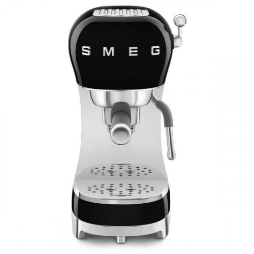 Smeg ECF02BLEU - Cafetera Expresso Manual Estética Años 50 1350W Color Negro