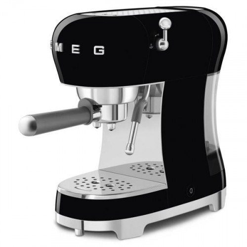 Smeg ECF02BLEU - Cafetera Expresso Manual Estética Años 50 1350W Color Negro