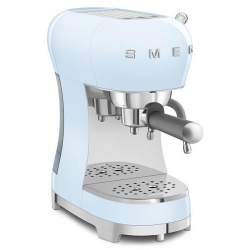 Smeg ECF02PBEU - Cafetera Expresso Manual Estética Años 50 1350W Color Azul Pastel