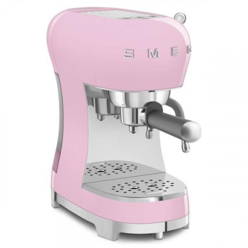 Smeg ECF02PKEU - Cafetera Expresso Manual Estética Años 50 1350W Color Rosa