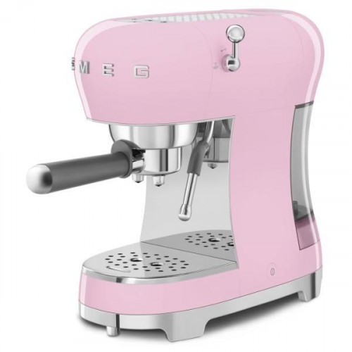 Smeg ECF02PKEU - Cafetera Expresso Manual Estética Años 50 1350W Color Rosa