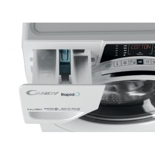 Candy ROW4966DWMCT/1-S - Lavasecadora 9 Kg / 6 Kg 1400 Rpm Wi-Fi Función Vapor Clase D Blanco