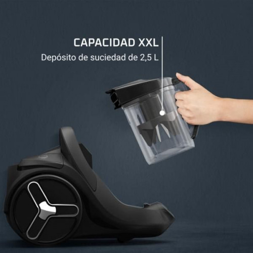 Rowenta RO7B11 - Aspirador Trineo sin Bolsa 900W Cyclonic Negro y Azul
