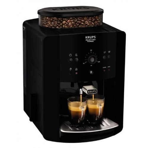 Krups Arabica EA8110 - Cafetera automática Espresso Molinillo Integrado Negra