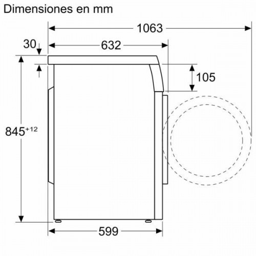 Bosch WUU28T66ES - Lavadora de Carga Frontal Serie 6 9Kg 1400 rpm Blanco