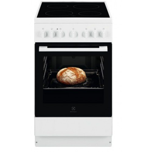 Electrolux LKR500066W - Cocina Vitrocerámica de 4 Zonas y Horno Eléctrico de 60 cm