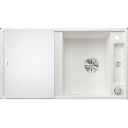 Blanco 523219 - Fregadero AXIA III 5 S 1 Cubeta+Excurridor Sobre Encimera Mueble 50 Cm Blanco