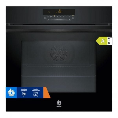 Balay 3HB5879N7 - Horno Pirolítico 60 Cm Cristal Negro Clase A+