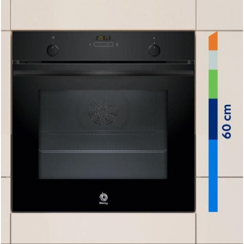 Balay 3HB5131N3 - Horno Multifunción 60 Cm Hidrolítico Clase A+ Cristal Negro