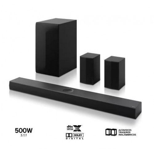 LG S70TR - Barra de Sonido Inteligente 500 W 5.1.1 Canales Dolby Atmos Altavoces Inálambricos