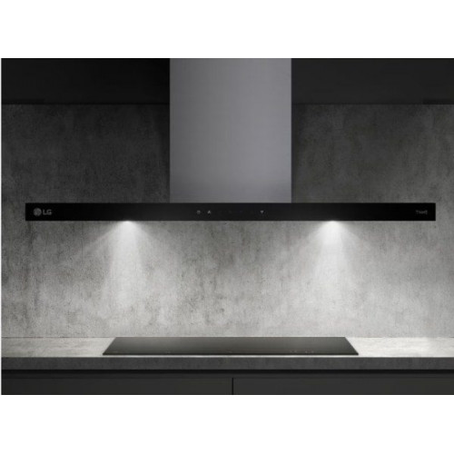 Lg HCEZ3626S - Campana Decorativa de Pared 90 Cm Clase A Acero Inoxidable